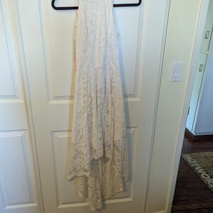 Dressystar Lace Dress with High-Low Hem